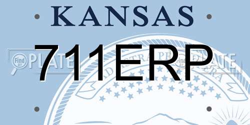 711ERP Kansas License Plate