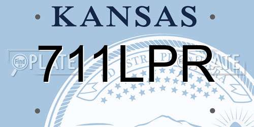 711LPR Kansas License Plate
