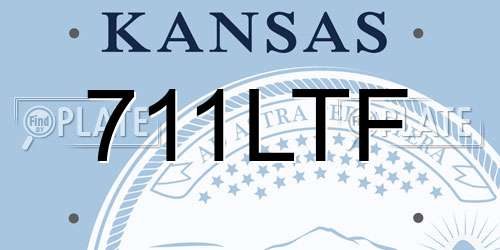 711LTF Kansas License Plate