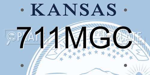 711MGC Kansas License Plate
