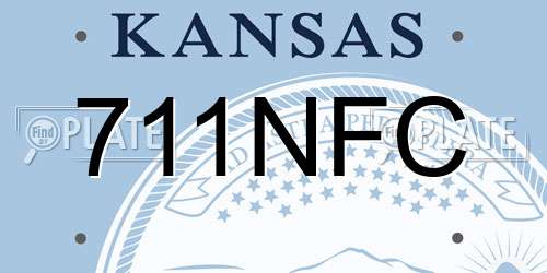 711NFC Kansas License Plate