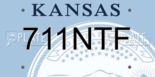 711NTF Kansas License Plate