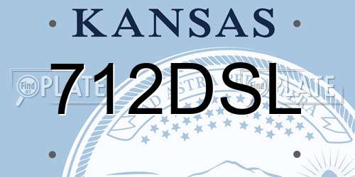 712DSL Kansas License Plate