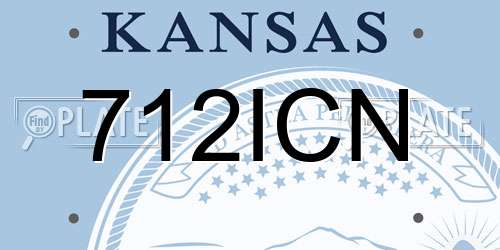 712ICN Kansas License Plate