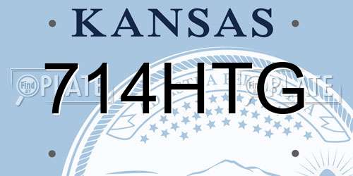 714HTG Kansas License Plate