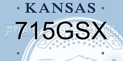 715GSX Kansas License Plate