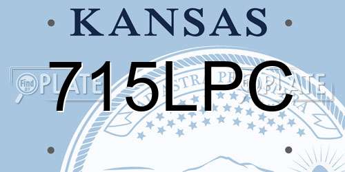 715LPC Kansas License Plate