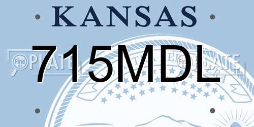 715MDL Kansas License Plate