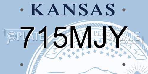 715MJY Kansas License Plate