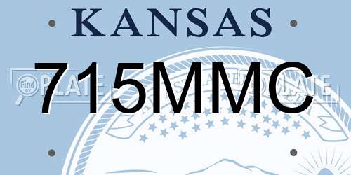 715MMC Kansas License Plate