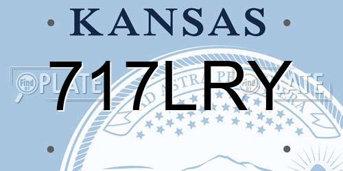 717LRY Kansas License Plate