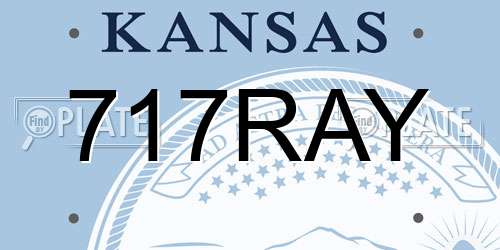 717RAY Kansas License Plate
