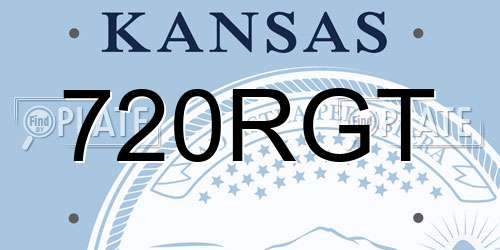 720RGT Kansas License Plate