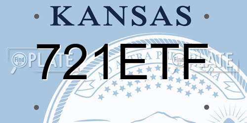 721ETF Kansas License Plate