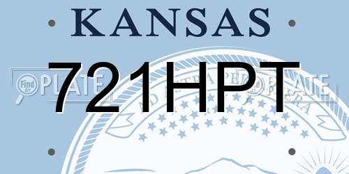 721HPT Kansas License Plate