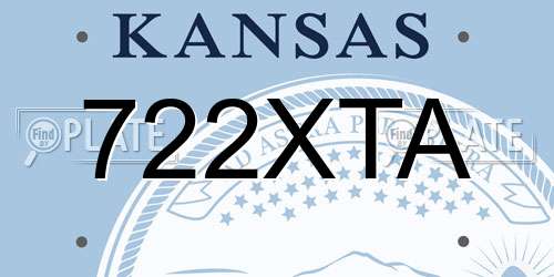 722XTA Kansas License Plate