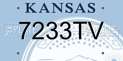 7233TV Kansas License Plate