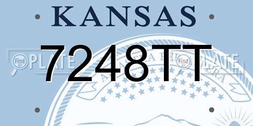 7248TT Kansas License Plate