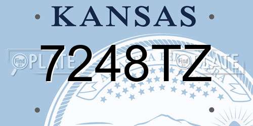 7248TZ Kansas License Plate