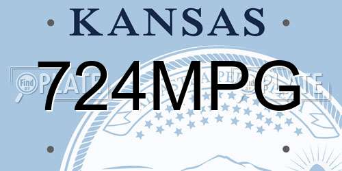 724MPG Kansas License Plate