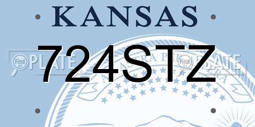 724STZ Kansas License Plate