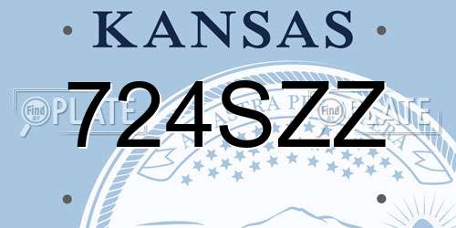 724SZZ Kansas License Plate