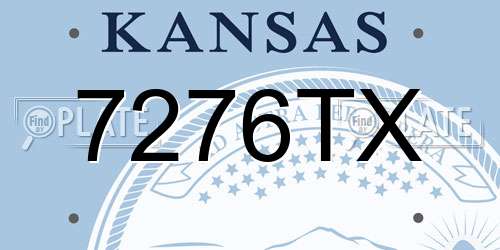 7276TX Kansas License Plate