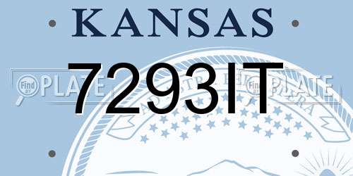 7293IT Kansas License Plate
