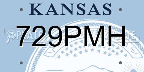 729PMH Kansas License Plate
