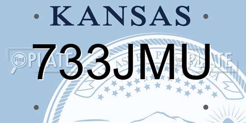 733JMU Kansas License Plate