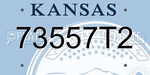 73557T2 Kansas License Plate