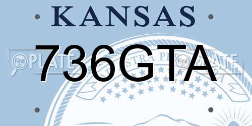 736GTA Kansas License Plate