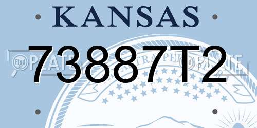 73887T2 Kansas License Plate