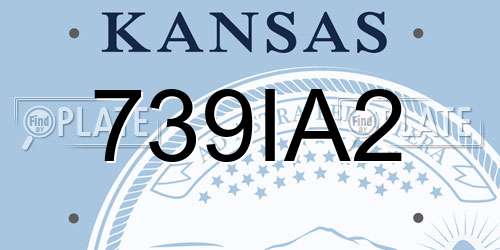739IA2 Kansas License Plate