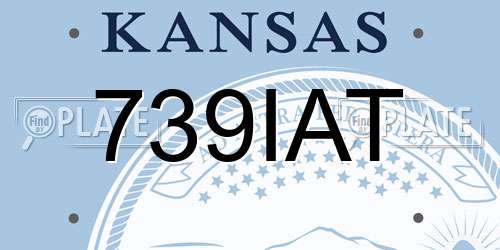 739IAT Kansas License Plate
