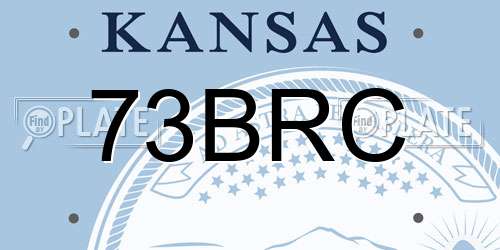73BRC Kansas License Plate