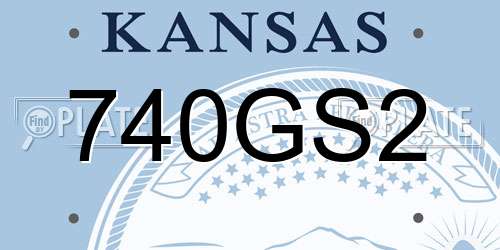 740GS2 Kansas License Plate