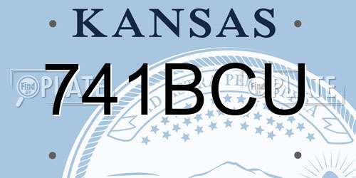741BCU Kansas License Plate