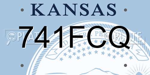 741FCQ Kansas License Plate