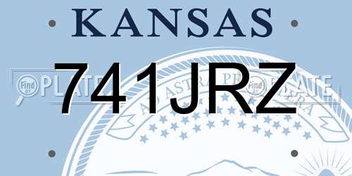 741JRZ Kansas License Plate