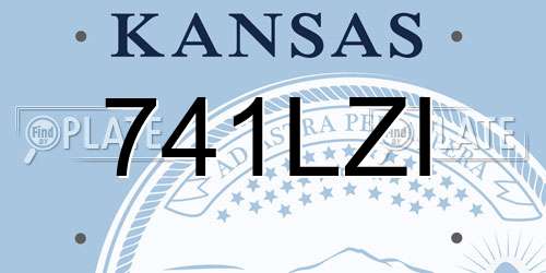 741LZI Kansas License Plate