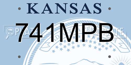 741MPB Kansas License Plate