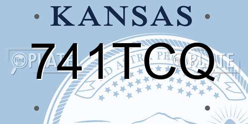 741TCQ Kansas License Plate