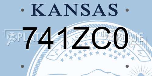 741ZC0 Kansas License Plate