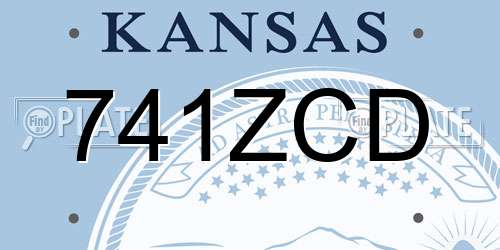 741ZCD Kansas License Plate
