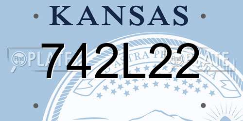 742L22 Kansas License Plate