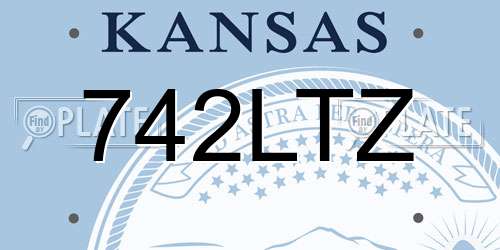 742LTZ Kansas License Plate