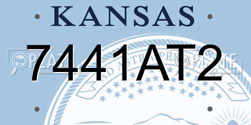 7441AT2 Kansas License Plate