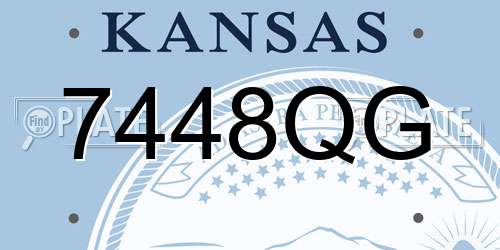 7448QG Kansas License Plate