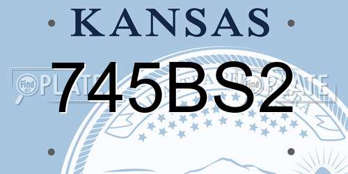 745BS2 Kansas License Plate